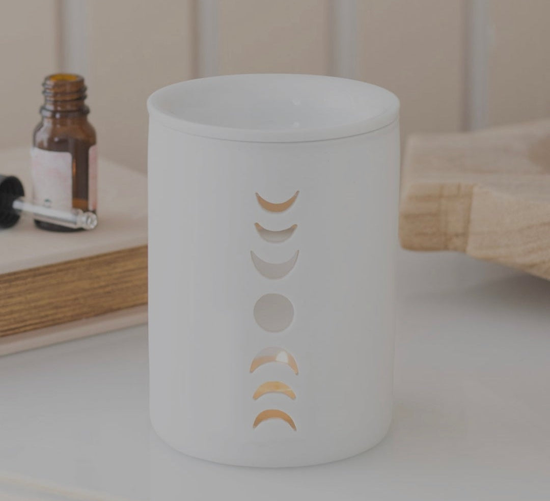 White Moon Phase Burner