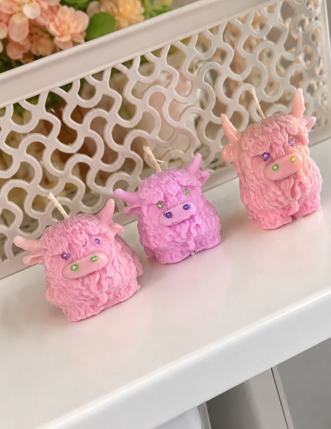 Highland Coo Candle